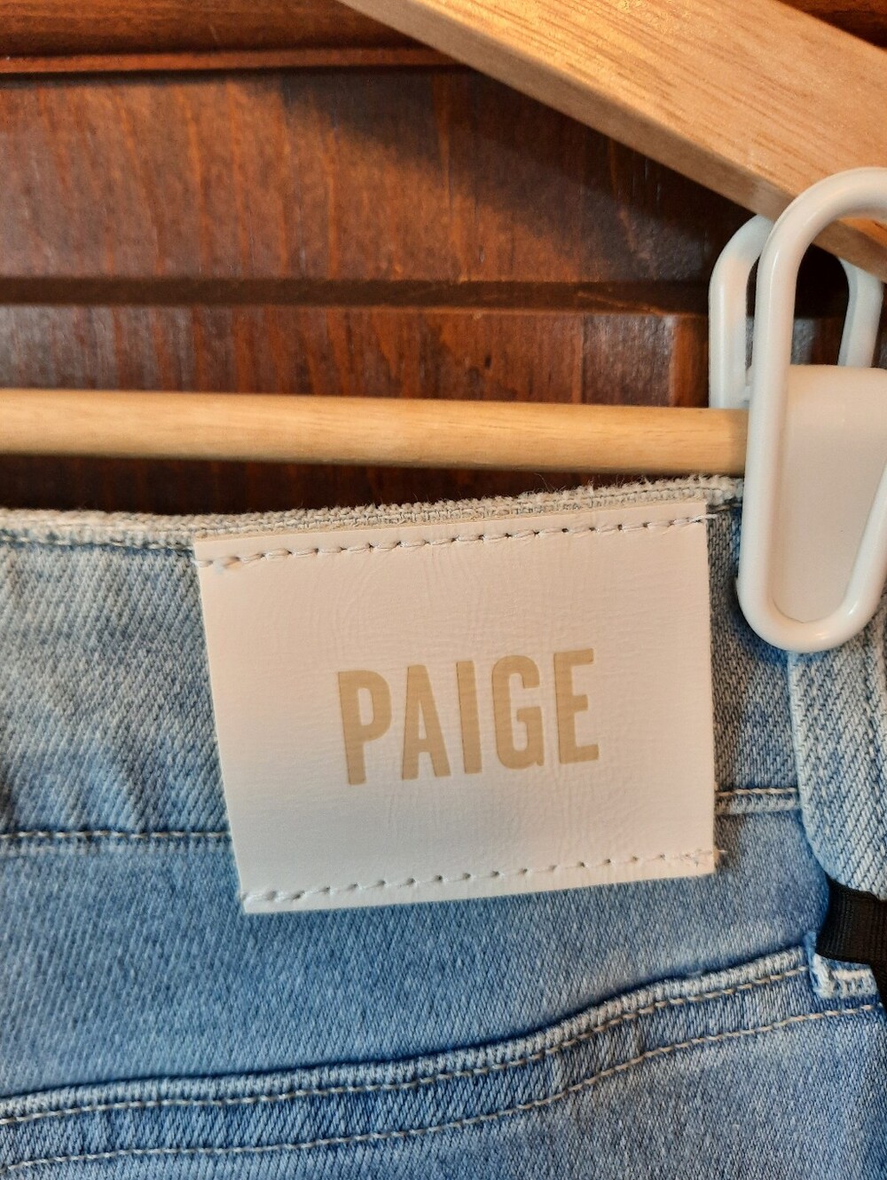 🛍 NWT Paige Anessa Park Avenue Wide Leg Jean High-rise Relaxed Denim Size 26P - Picture 15 of 16